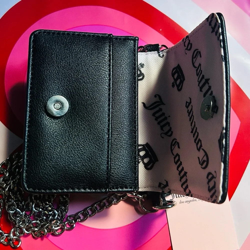 ✨ All That Glitters Mini Handbag On Chain Black Juicy Couture NWT